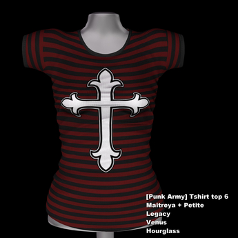 Second Life Marketplace - [Punk Army] Tshirt top 6 DEMO